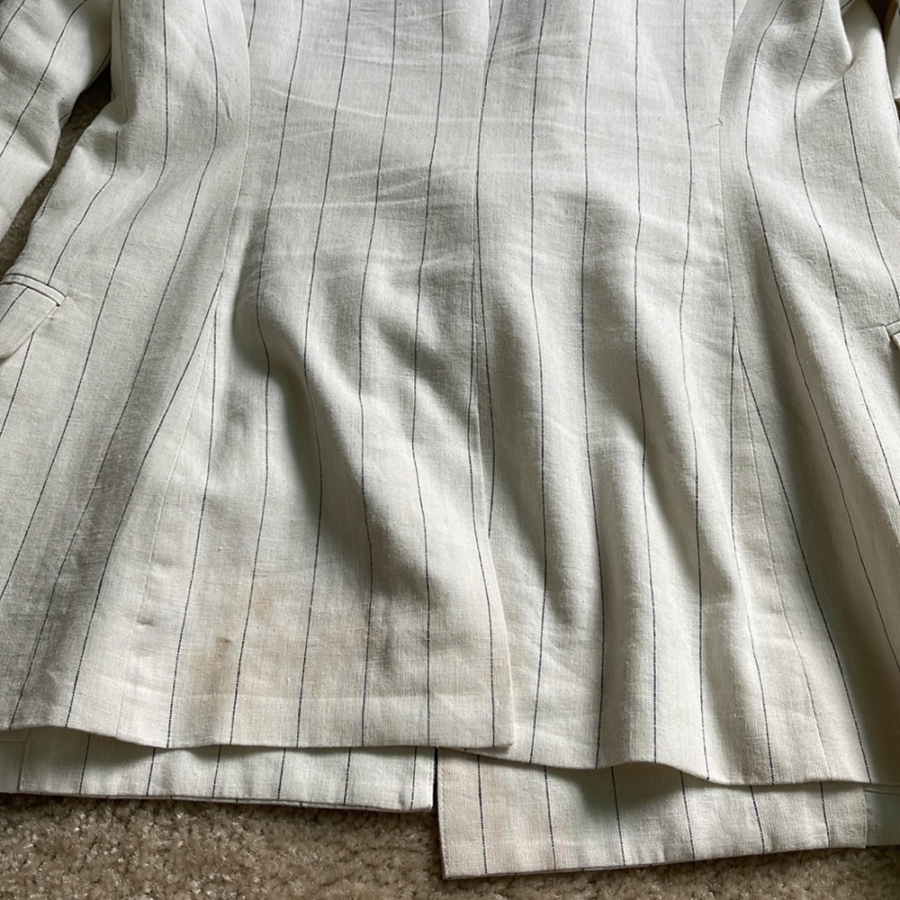 L'Agence Brea Pinstripe Linen Blazer - Picture 12 of 13